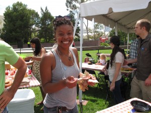 what a gorgeous smile! see what a spoonful of jam made from gleaned, fallen fruit can do?