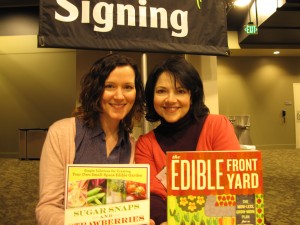 two hot author chicks - fabulous Andrea Bellamy and I glowing with pride!